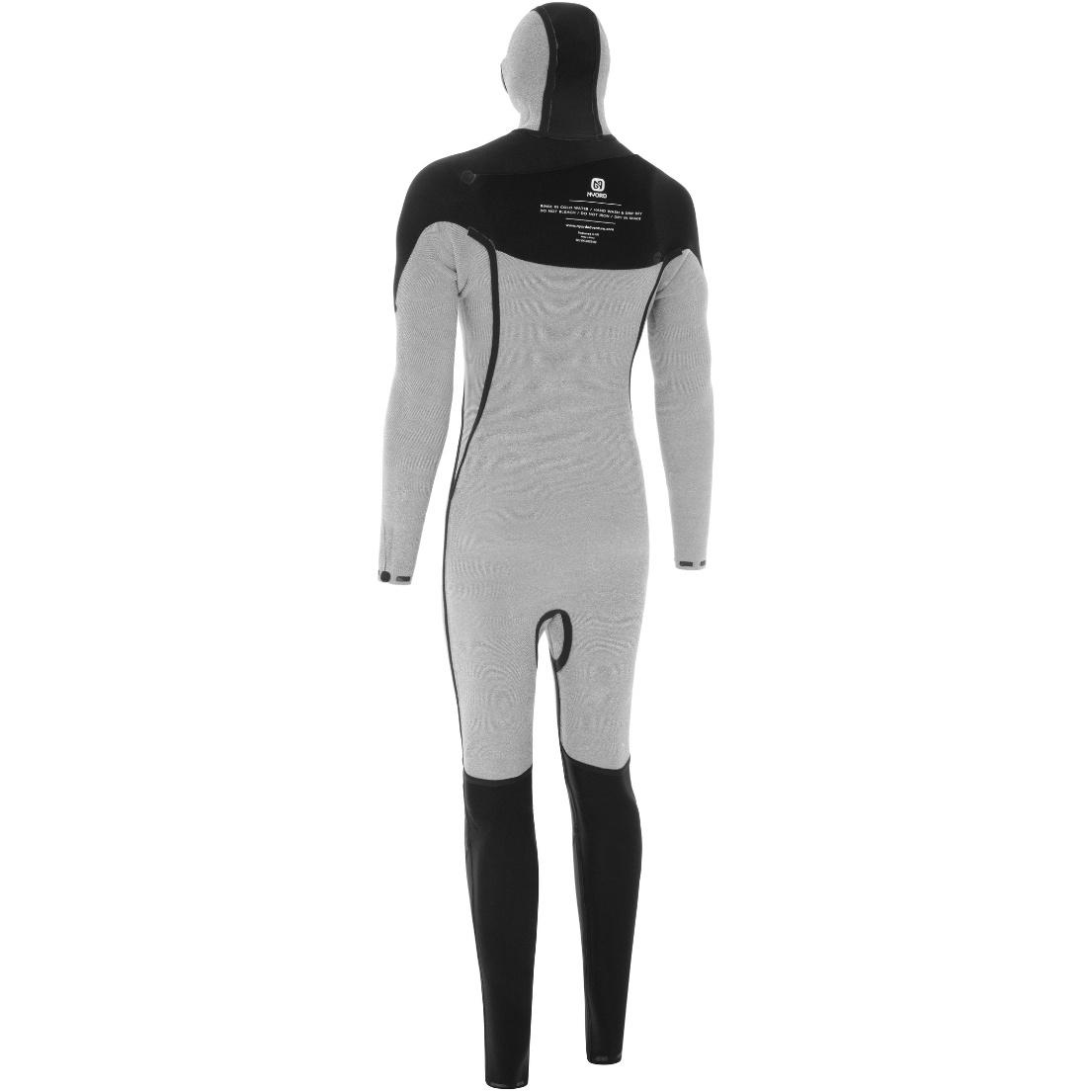 2026 Nyord Hombres Solu Yulex 6/5/4mm Con Capucha Chest Zip Neopreno SOLM654HD001 - Black